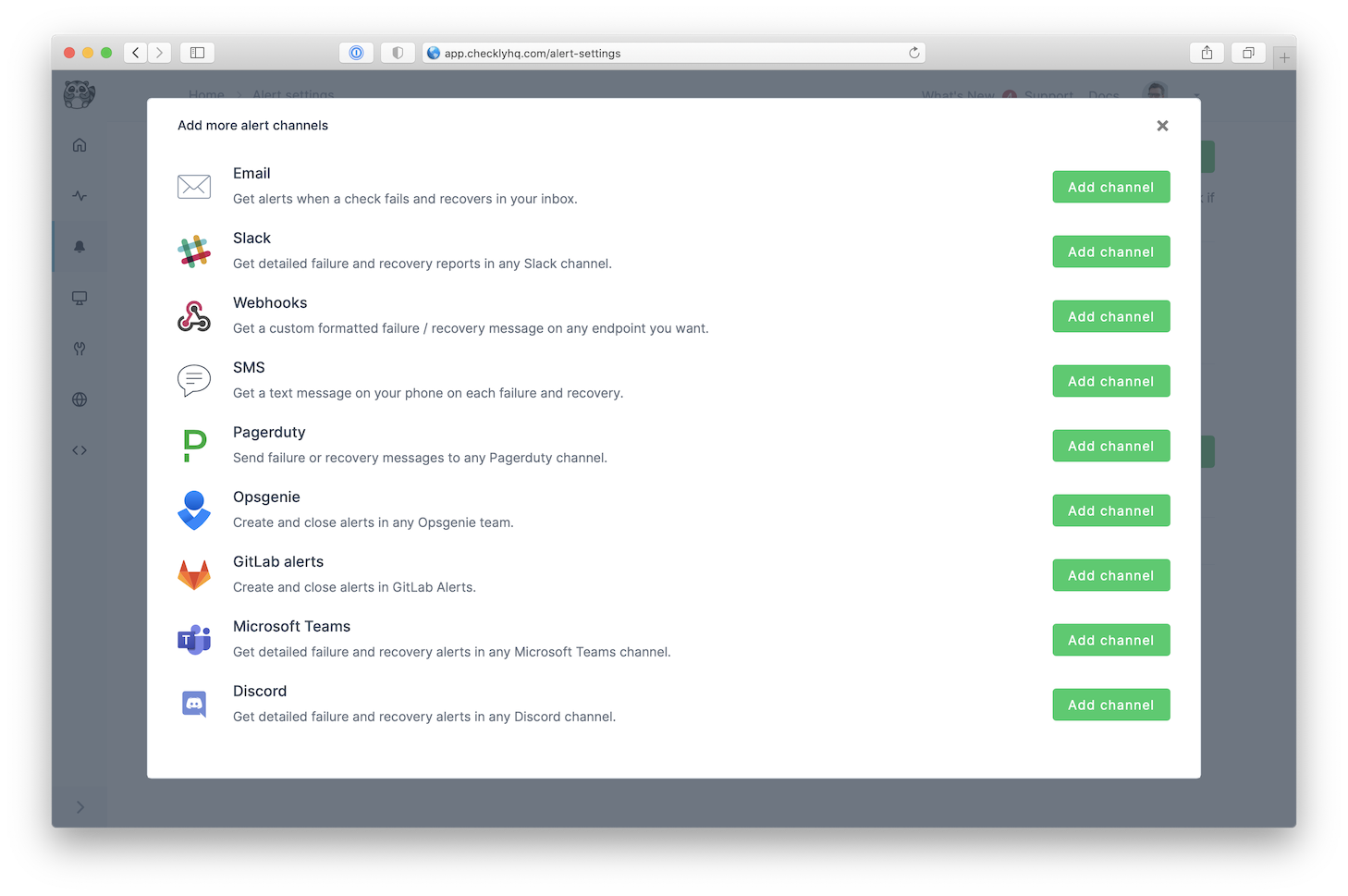 setup checkly msteams integration step 5